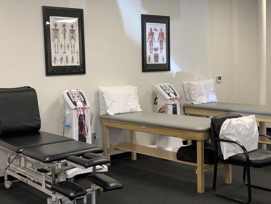 Physical therapy treatment area