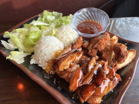 Chicken (Teriyaki) and Katsu Combo