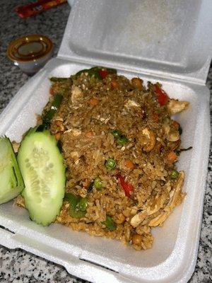 Basil Fried Rice with Chicken