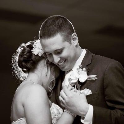 Bride and Groom dance.