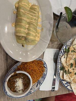 Shrimp & crab enchiladas.