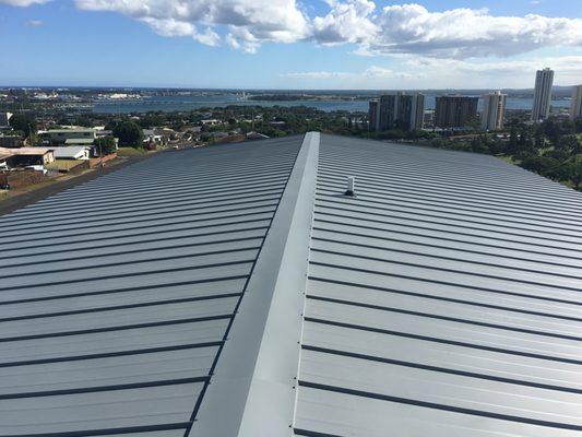 Standing Seam Roof install Aiea Heights.