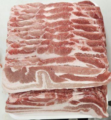 Pork Single Ribbed Belly Slices