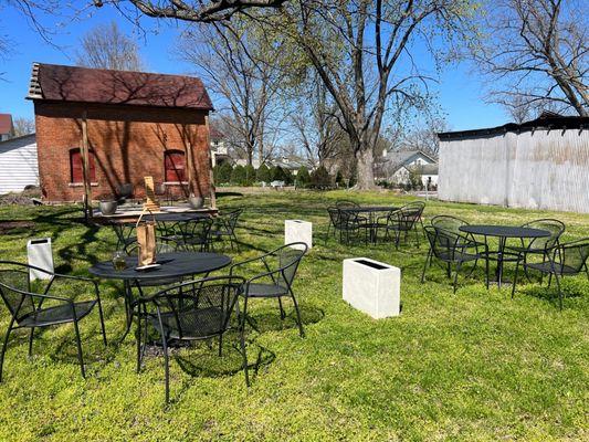 Outside area with games