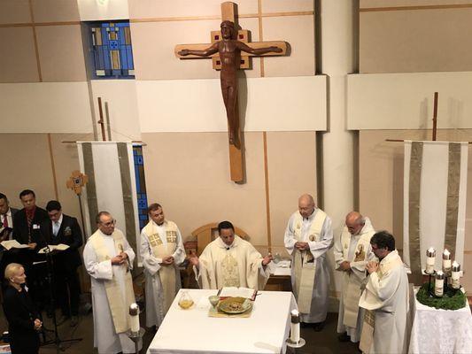 Paulist Fathers presiding over 20th Anniversary Celebration Mass