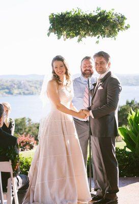 Inez and Nathan at Vintage Villas on Lake Travis