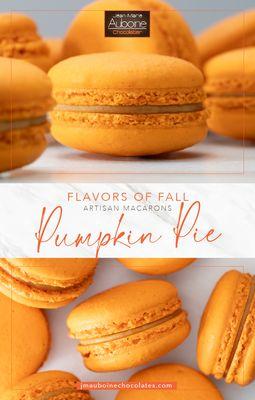 Now Available! Pumpkin Pie French Macarons