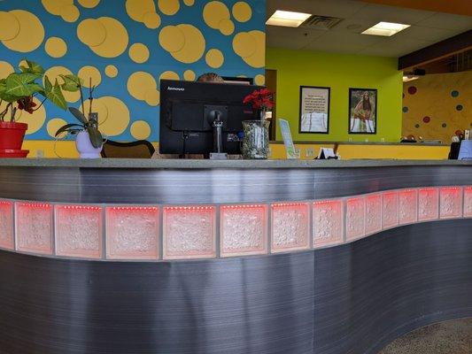 Front reception desk