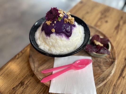 Purple sweet potato bingsoo