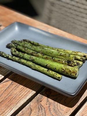 Asparagus. Delicious. Grilled to perfection.