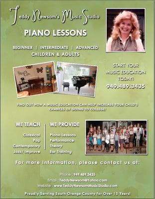 Piano Lesson Flyer