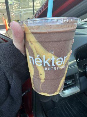 Chocolate Peanut Butter Protein Smoothie