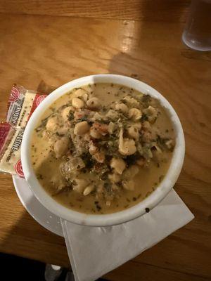 A steaming hot bowl of Mixed Bean soup on a cold October day really hits the spot!