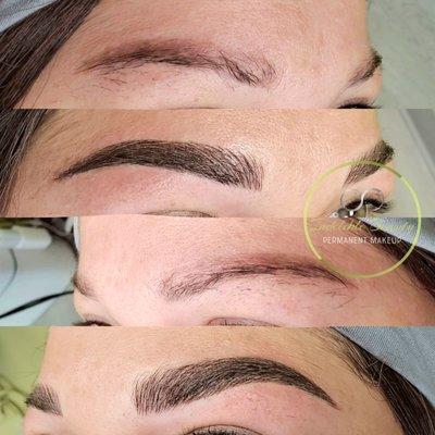 Microblading and shading