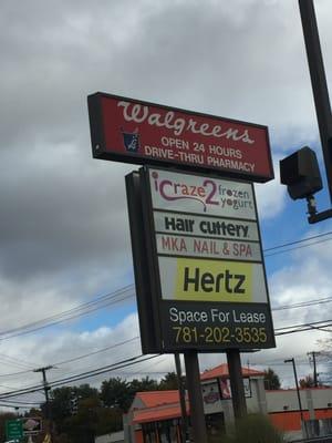 Stoughton Walgreens -- 413 Washington Street / Route 138, Stoughton       Sign