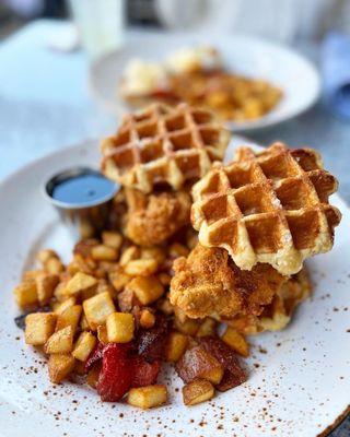 Chicken and waffle