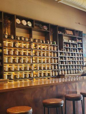 Tea wall