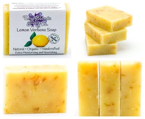 Emz Blendz Refreshing Lemon Verbena Organic Handcrafted Soap