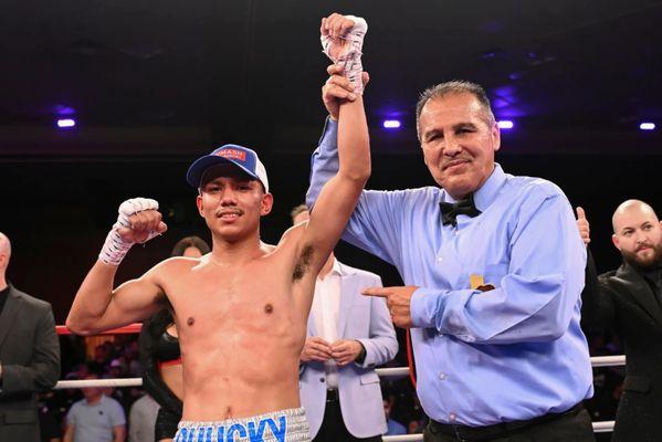 Daniel Chucky Barrera after his 7 professional victory and remains undefeated.