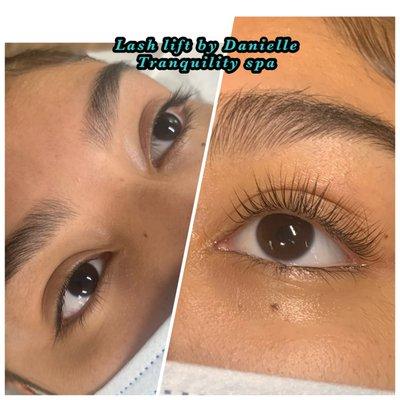 Beautiful lash lift by Danielle