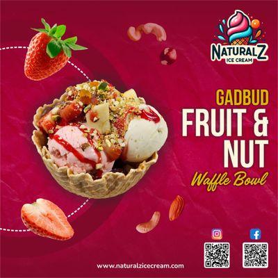 Gadbud Fruit N Nut Waffle Bowl