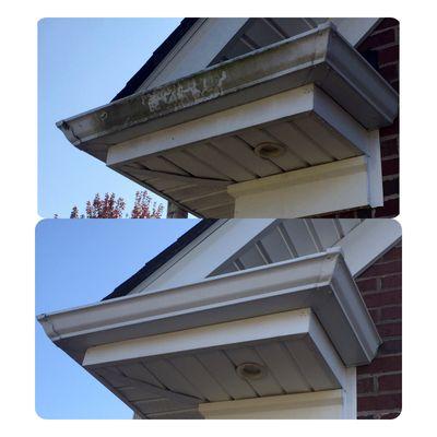 Exterior gutter cleaning in Louisville KY