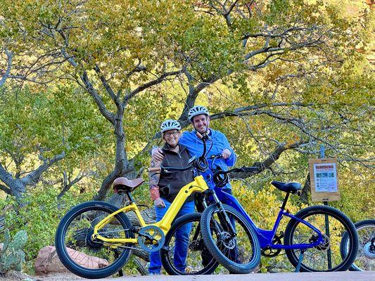 Friends of Zion Peddler enjoying the pa'rus trail!