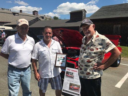 Winner of the first annual car show in Wareham.  Summer 2017.