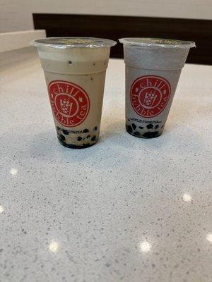 Classic milk tea and cookies and cream