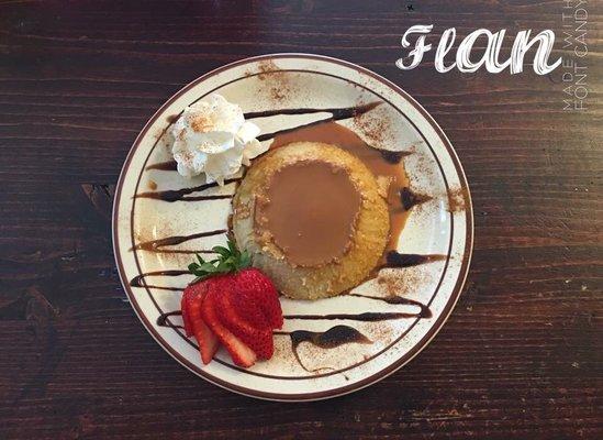 Homemade flan