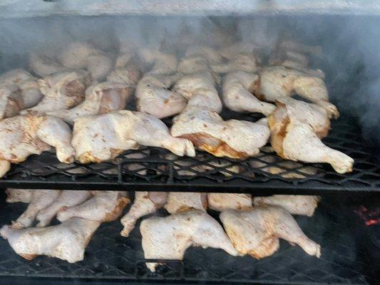 Chicken on Smoker for large event