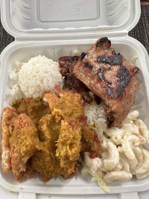 1/2 Curry Chicken Katsu, 1/2 Bbq Chicken