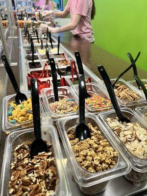 Toppings galore