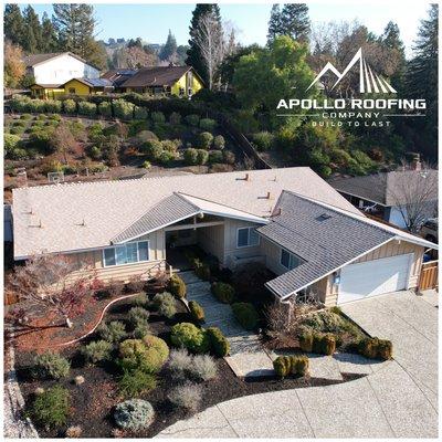 Residential asphalt shingle roofing Novato CA