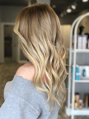 Balayage + Tape-in Extensions