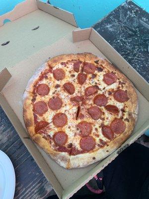 Delicious pepperoni pizza!