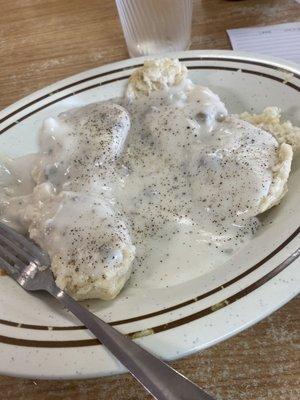 Biscuit and gravy