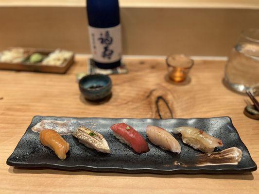 CHEF OMAKASE for 1 PERSON First nigiri course