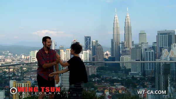 Sifu Eric and Sifu Ana training in Kuala Lampur