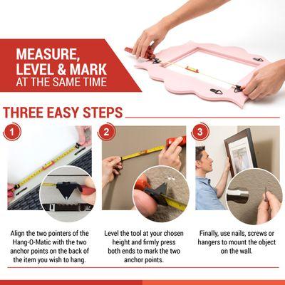 The only SIX foot tape measure that levels and marks the wall at the same time, available at Home Depot