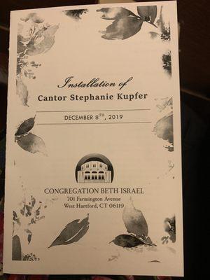 Welcome to Cantor Stephanie!