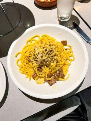 Spaghetti Carbonara ($21)