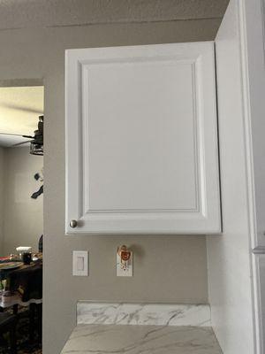 Cabinet installed