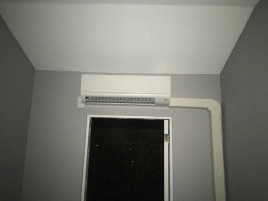 Ductless Install with custom indoor lines