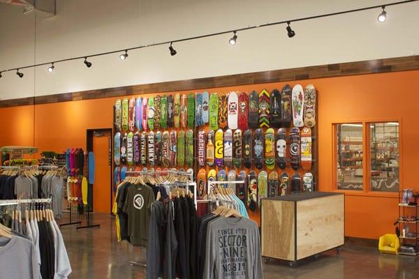 A look at our new showroom and all of our street skateboards.