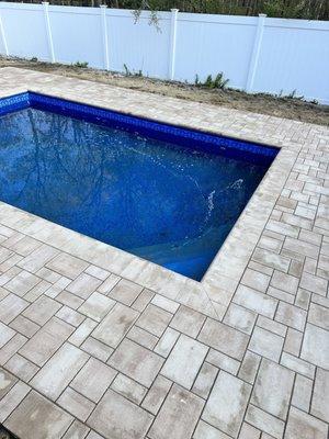 Inground pool and patio