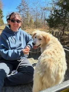 Skipper hanging with his favorite human