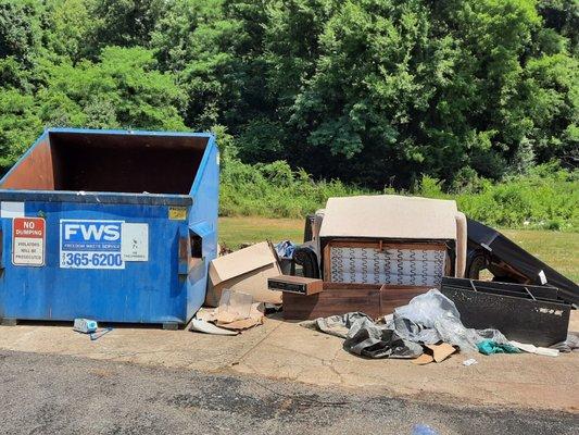 The other property trash can.