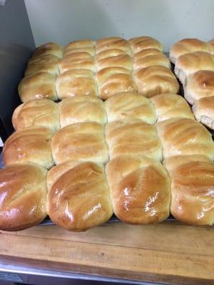 Homemade rolls. Melt in your mouth.