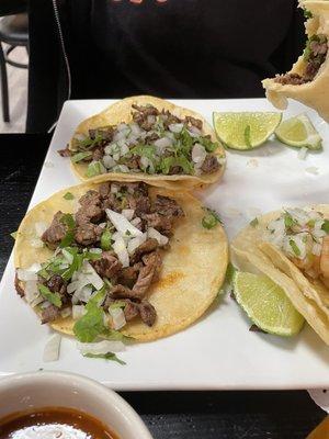 Steak tacos .  My daughter liked.